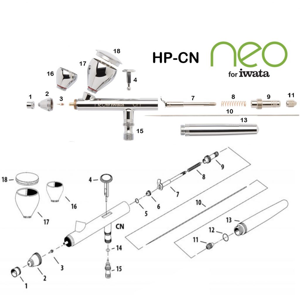 Iwata Neo HP-BCN (Diagrama de Refacciones)