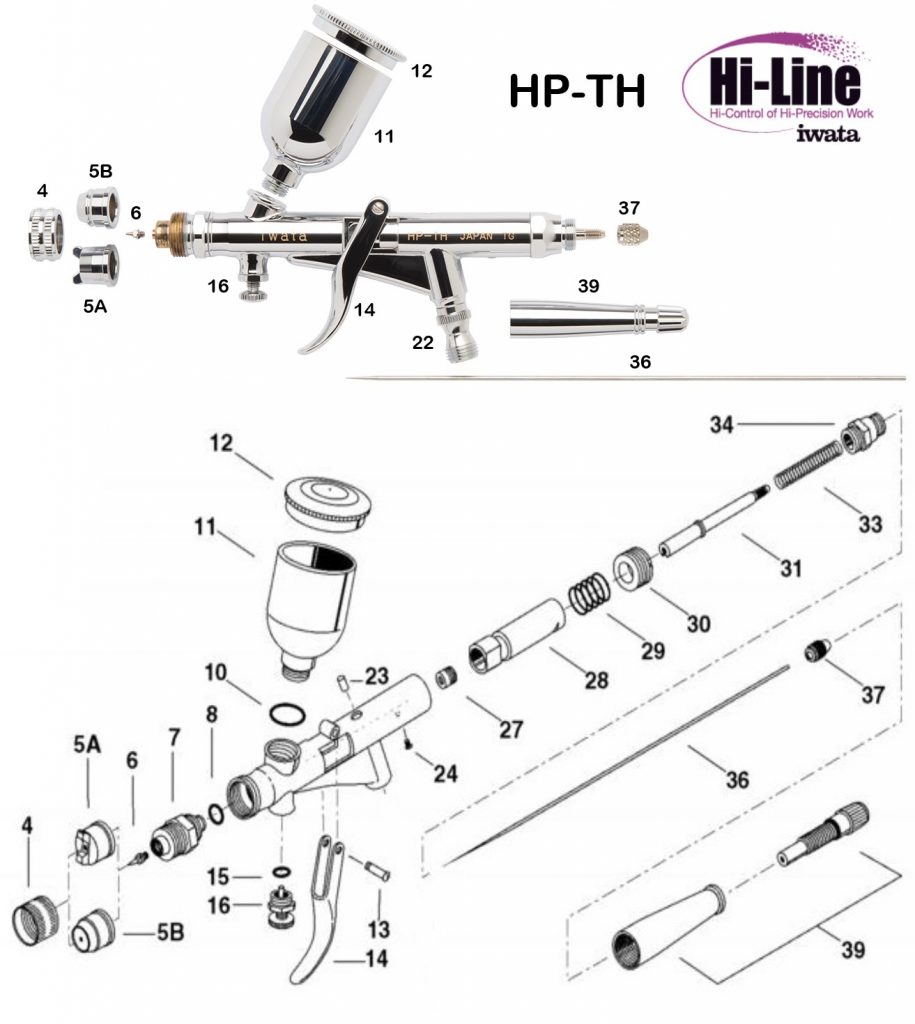 Iwata Hi Line HP-TH (Diagrama de Refacciones)